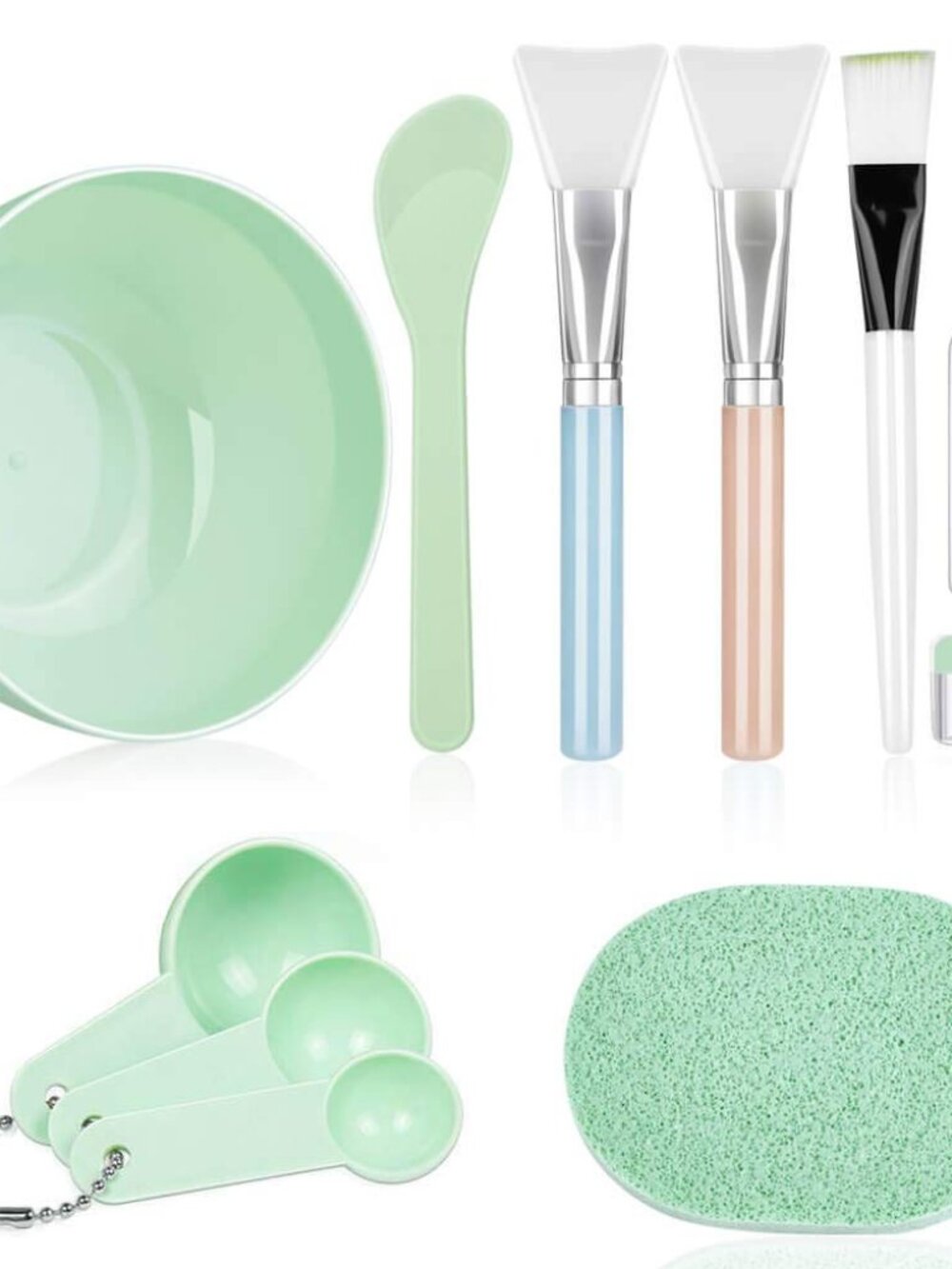 Face Mask Mixing Bowl Set, 11 Pcs DIY Facemask Mixing Tool Kit with Facial Mask
